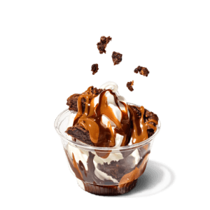 CARAMEL FUDGE BROWNIE SUNDAE