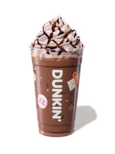 DUNKIN' ICED PEPPERMINT MOCHA SIGNATURE LATTE
